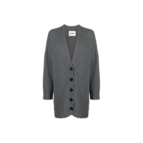 JIL SANDER Серый Женские Кашемировые Свитеры