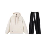 Комплект (Хаки топ + Черные джинсы)