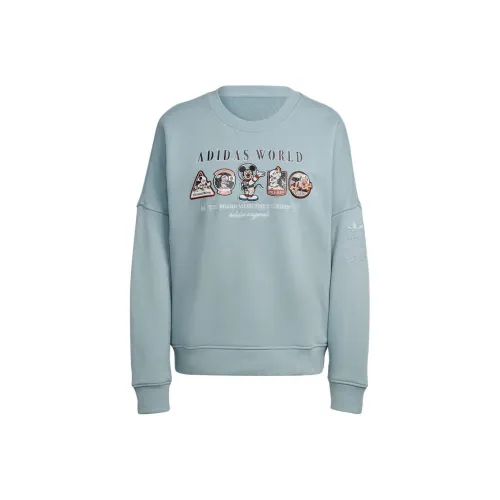 Adidas Синий Женские Свитшоты