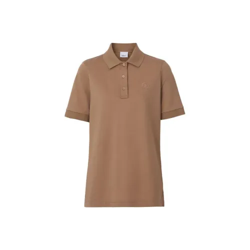 Burberry FW22 Поло Женское Коричневое