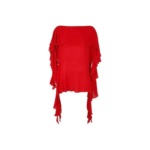 Blumarine Женские Рубашки Красного Цвета