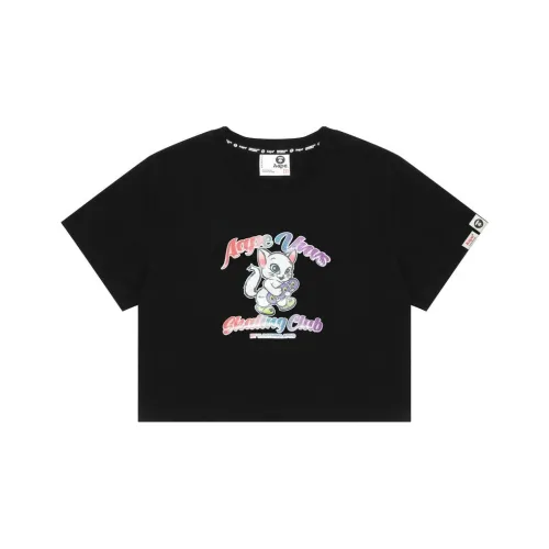 aape Черные Женские Футболки