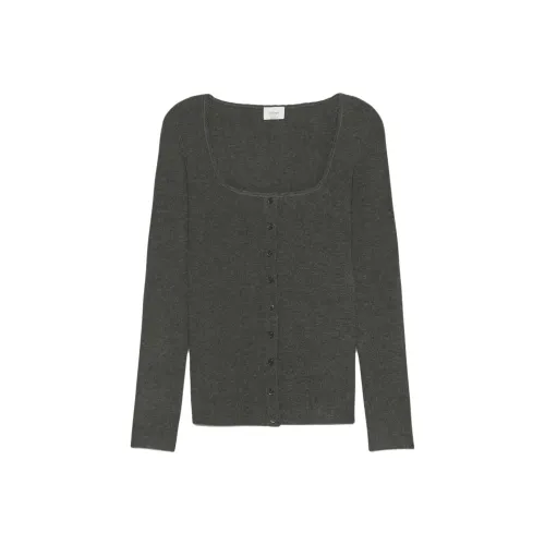 ARITZIA WILFRED Lafleur Кардиган Трикотаж Женский Heather Charcoal Фиби Женнан Charcoal