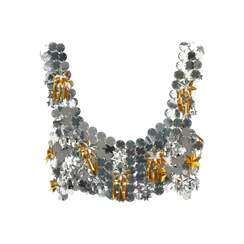 Paco Rabanne Серебряный Женские Камисоли