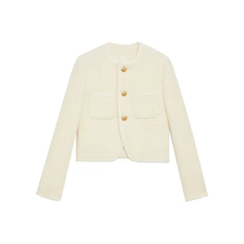 CELINE Куртки Пальто Женские Айвори Белый