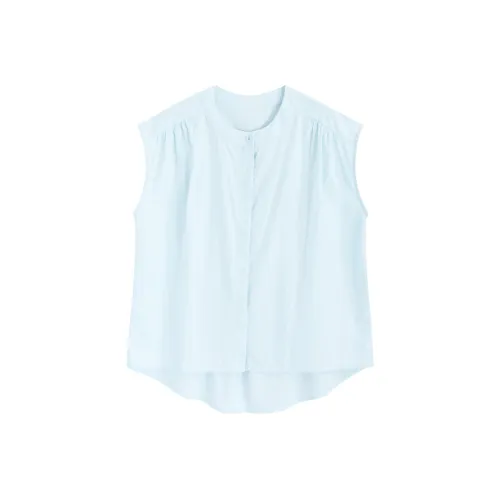 SNZX Аква-синий Женские Рубашки