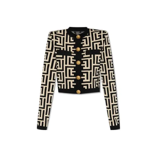 BALMAIN SS23 Трикотаж Женский Бежевый