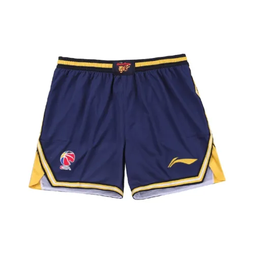 LINING CBA Collection Коллекция Баскетбольные шорты Классическая версия 24 25 Season Команда Guangdong Мужской Синий