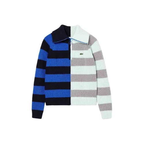 LACOSTE Синий черный/Серый белый Женские Трикотаж