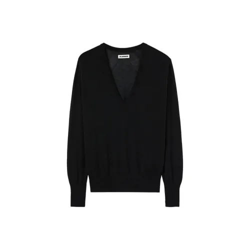 JIL SANDER Черный Женские Кашемировые Свитеры
