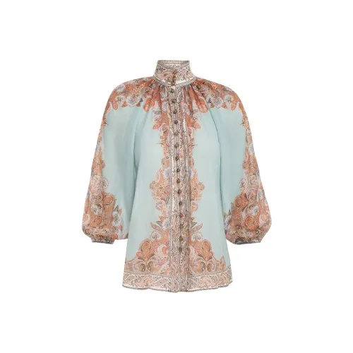Zimmermann Мятно-зеленые Женские Рубашки