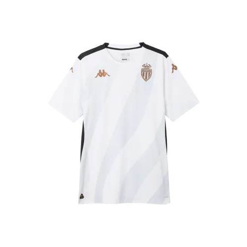 KAPPA Aboupre Pro 8 AS Monaco 24 25 Футбол Джерси Мужской Белый