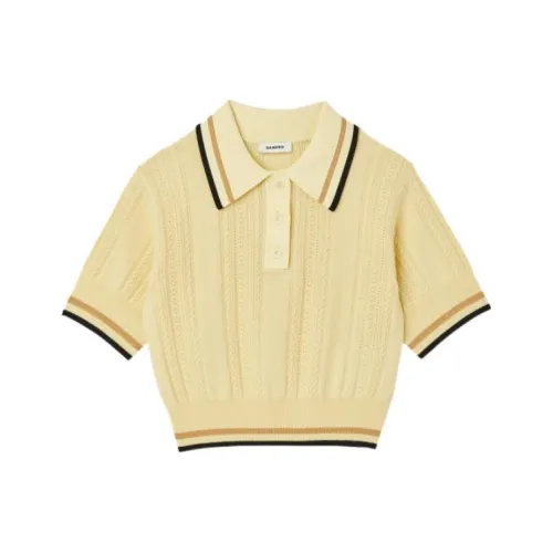 Sandro SS23 Трикотаж Женский Светло-Желтый