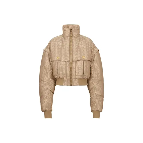BALMAIN FW24 Куртки и пальто Женские Бежевый