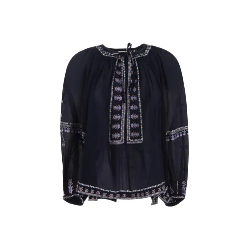 ISABEL MARANT Темно-синие Женские Рубашки