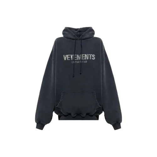 Vetements Толстовка Женская Черная