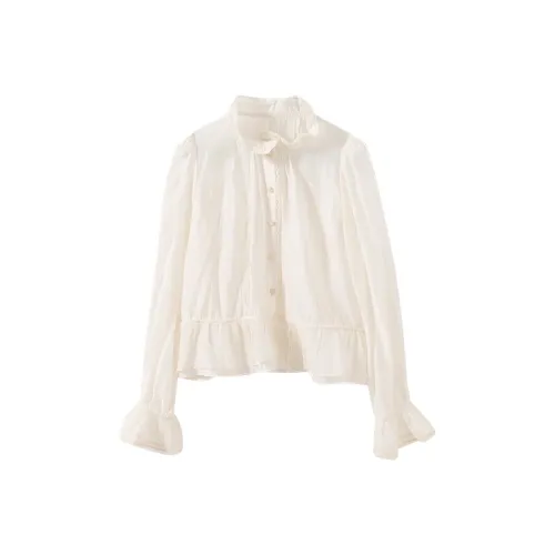 YUMOMO STAR Экрю Женские Рубашки