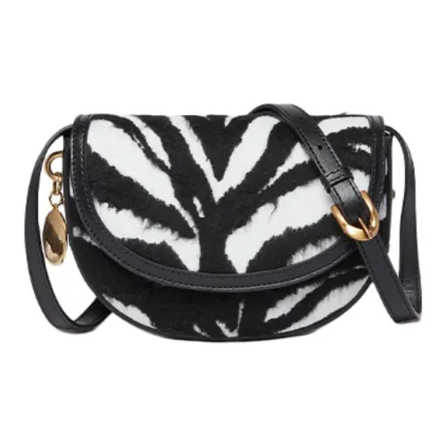 Stella McCartney Frayme Сумка через плечо из кожи сумка на плечо женская черно-белая