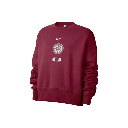 NIKE Темно-красные Женские Свитшоты