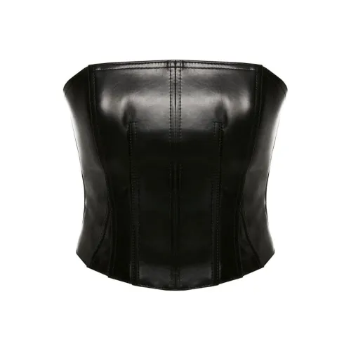 Alexander McQueen SS23 Без бретелек Топ Женский Черный