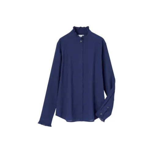 UNIQLO Темно-синие Женские Рубашки