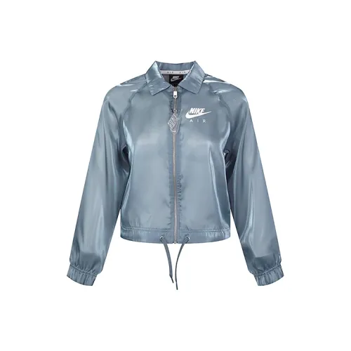 Nike Куртка Женская Флуоресцентный Синий
