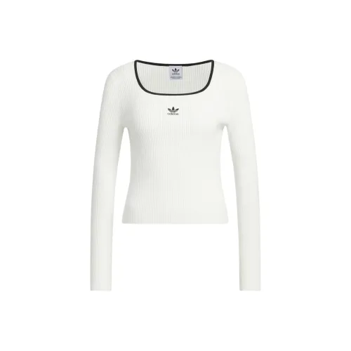 Adidas Originals Adicolor FW24 Трикотаж Женский Нефритовый Белый