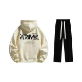 Set (Apricot Standard Edition + Black Casual Pants)  
Комплект (Абрикос Стандартное Издание + Черные Повседневные Штаны)