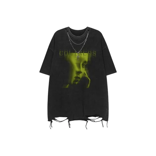 TEME Рукав с оборванным плечом T-рубашка Женская