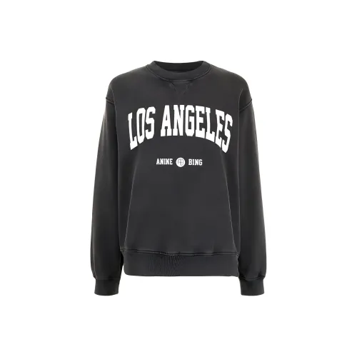 ANINE BING Серый Женские Свитшоты