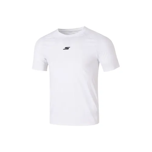 Skechers T-Shirt Унисекс Белый 000Q