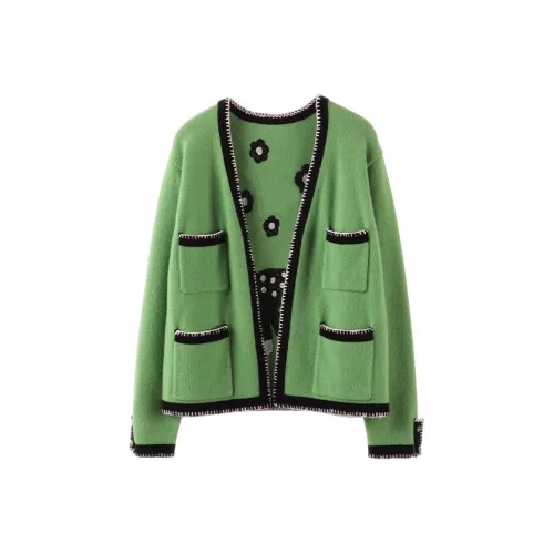 MAIGRE SIMHAT Кашемировый свитер женский зеленый