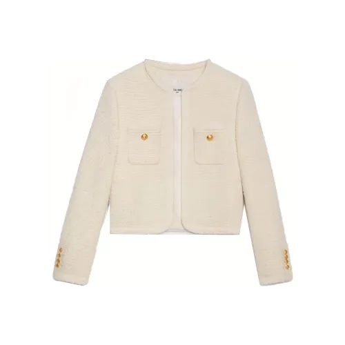 CELINE Куртка Женская Айвори Белый