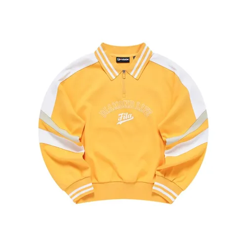 FILA FUSION Абрикос Апельсин Женские Свитшоты