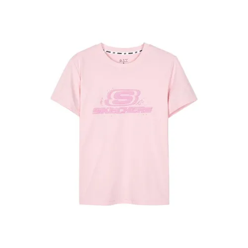Skechers Обычный T-Shirt Женские Песочно-розовый