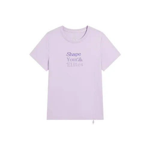 PEAK Sports Life Collection T-Shirt Женская Светлый Снег Фиолетовый