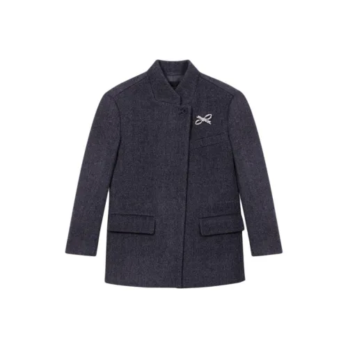 Maje Куртки и Пальто Женские Темно-Серый