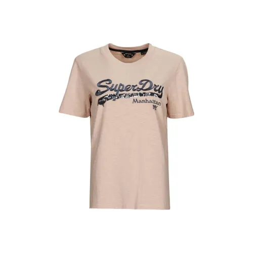 SUPERDRY T-Shirt Женская Розовая