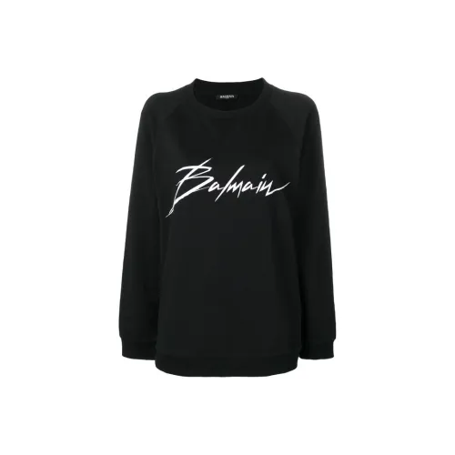BALMAIN Черные Женские Свитшоты