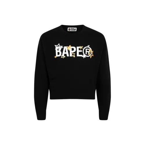 A BATHING APE Черные Женские Свитшоты