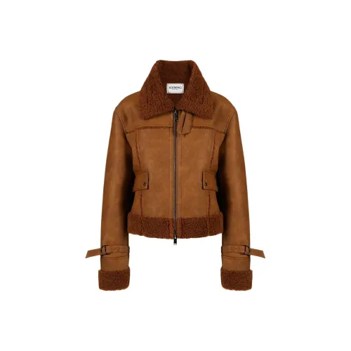 Цвет айсберга Куртки Пальто Женские Коричневый