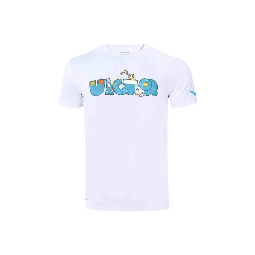 VICTOR Бадминтон Джерси Унисекс Белый