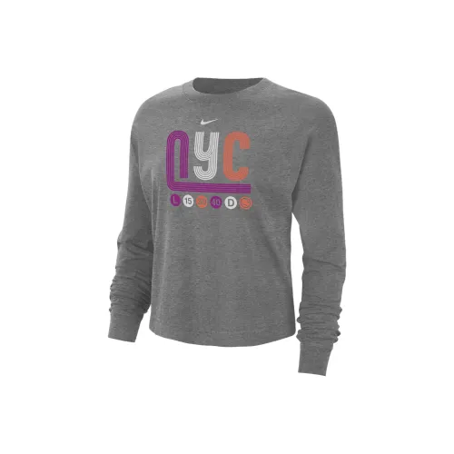 Nike Теннис T Рубашка Женская Серого цвета