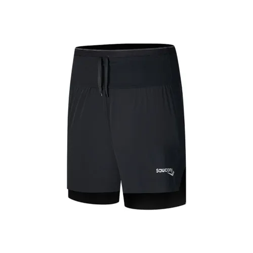 Saucony Повседневные шорты Мужские Глубокий черный
