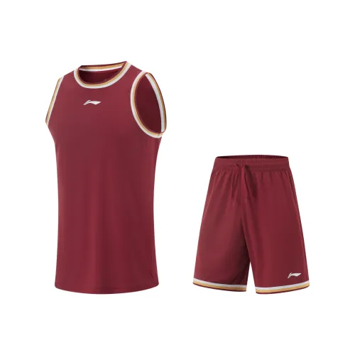 LINING Professional Basketball Series Баскетбольный костюм мужской Чжэцзян красный