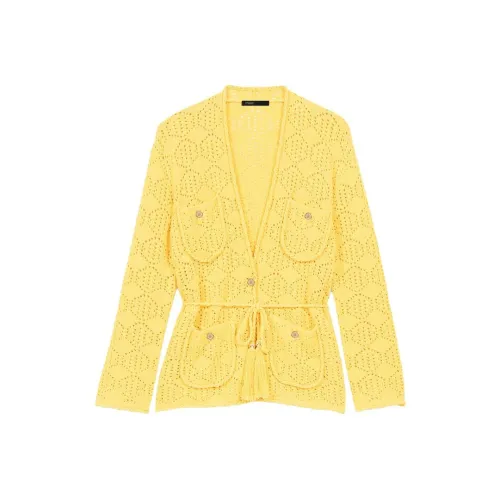 Maje Желтый Женский Трикотаж