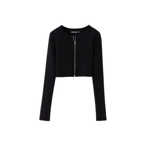 SOON FLOWER Толстовка Женская Черная