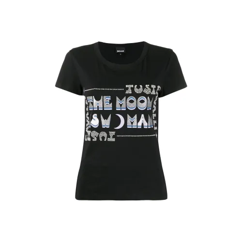 Just Cavalli Черные Женские Футболки