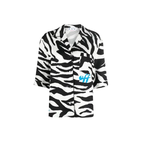 Off Белый черный Женские Рубашки