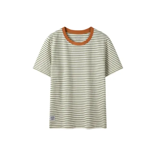 OUTDOOR PRODUCTS T-Рубашка Женская Зеленая Белая Полоска